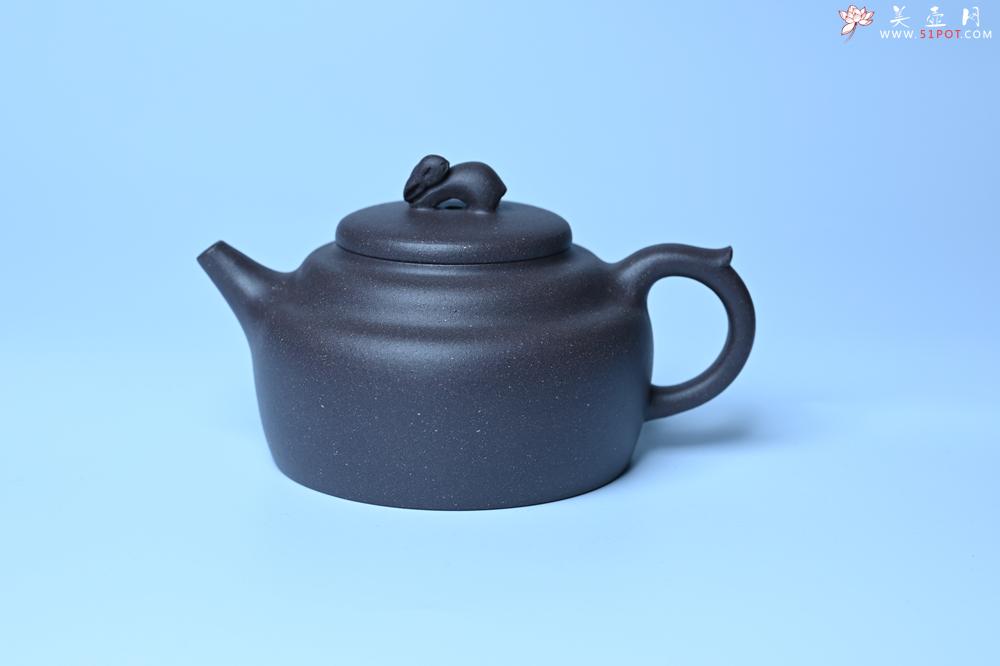 紫砂壶图片：紫砂壶特惠 精品青灰泥玉兔紫砂壶 茶人醉爱 - 紫砂壶信息网