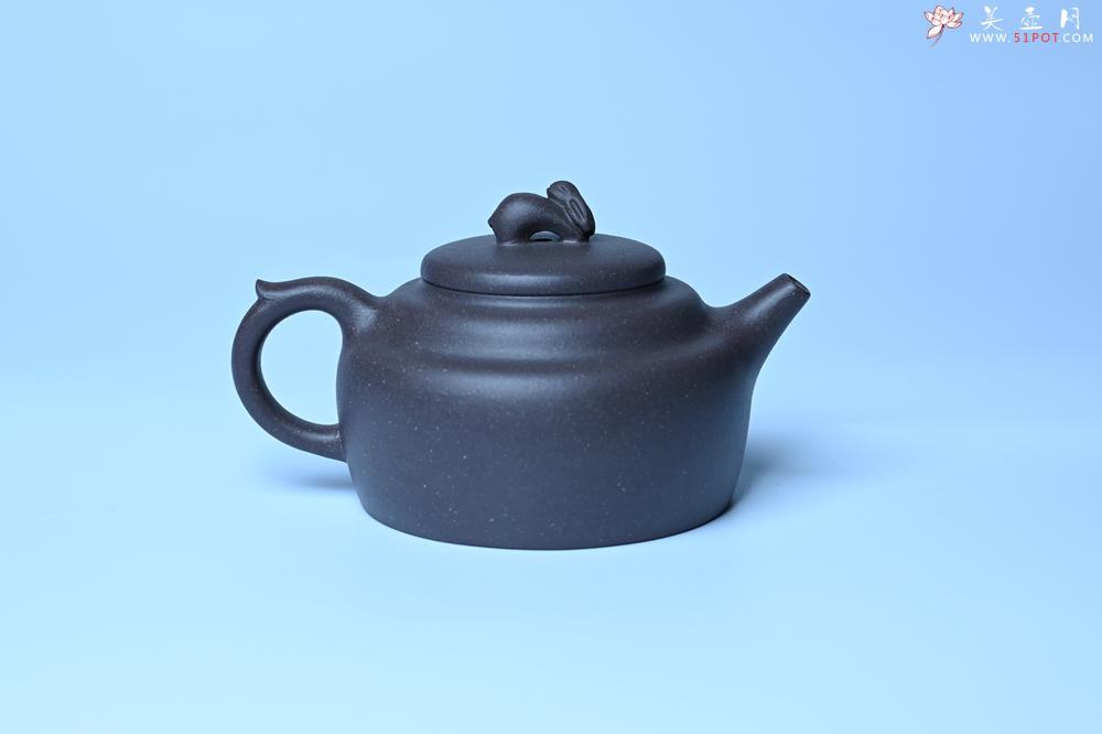 紫砂壶图片：紫砂壶特惠 精品青灰泥玉兔紫砂壶 茶人醉爱 - 紫砂壶信息网