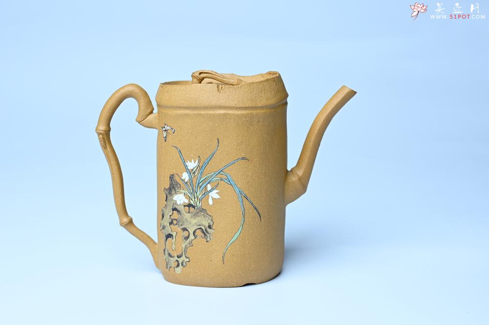 紫砂壶图片：紫砂壶特惠 黄金段泥全手工君竹壶 茶人醉爱 - 紫砂壶信息网
