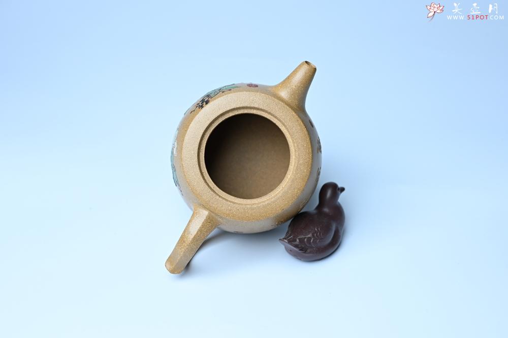 紫砂壶图片：紫砂壶特惠 精致特好黄段泥井栏壶 泥绘祥瑞兔子 惠风和畅 寓意吉祥好运常来 - 紫砂壶信息网