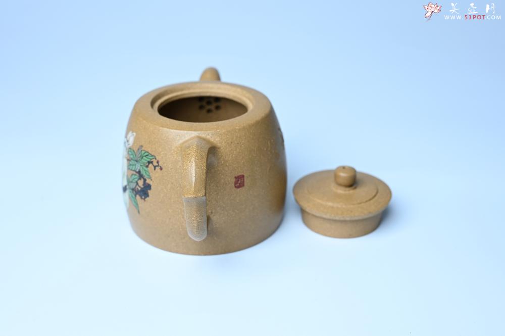 紫砂壶图片：紫砂壶特惠 精致特好黄段泥井栏壶 泥绘祥瑞兔子 惠风和畅 寓意吉祥好运常来 - 紫砂壶信息网