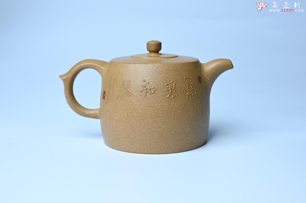 紫砂壶图片：紫砂壶特惠 精致特好黄段泥井栏壶 泥绘祥瑞兔子 惠风和畅 寓意吉祥好运常来 - 紫砂壶信息网