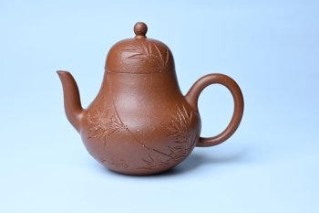 美壶特惠 特好朱泥居不可无竹梨形壶 茶人醉爱 - 紫砂壶信息网
